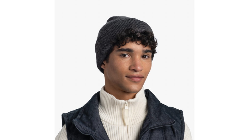 Buff Knitted Beanie, Jarn Graphite, 129618.901.10.00
