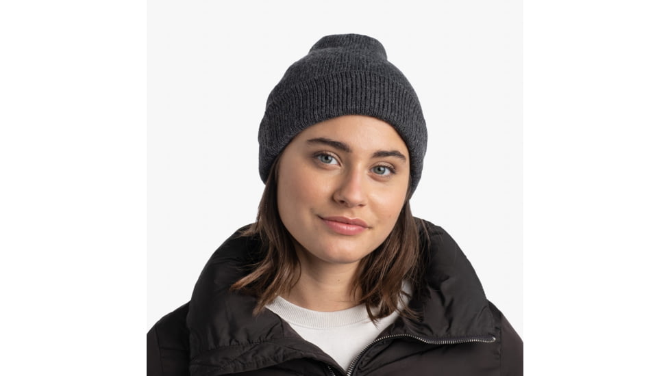 Buff Knitted Beanie, Jarn Graphite, 129618.901.10.00