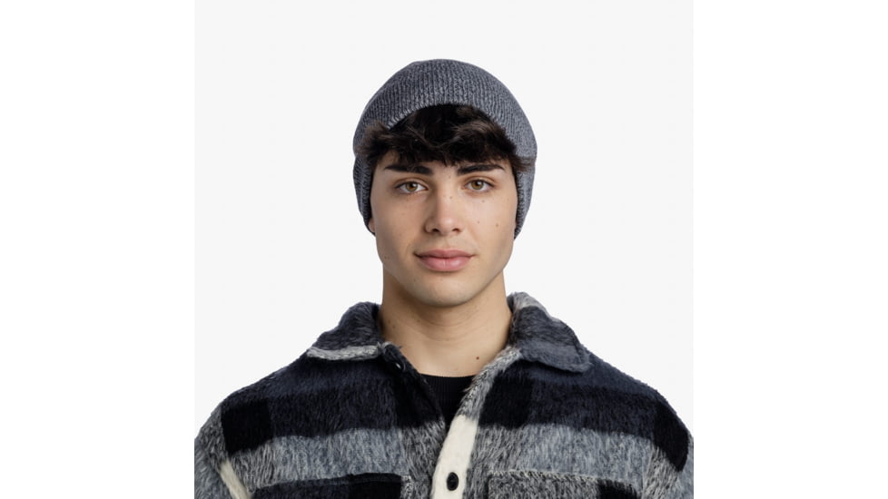 Buff Knitted Beanie, Jarn Grey Melange, 129618.938.10.00