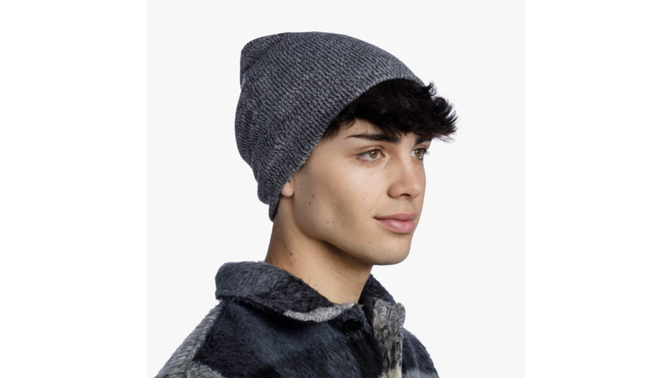 Buff Knitted Beanie, Jarn Grey Melange, 129618.938.10.00