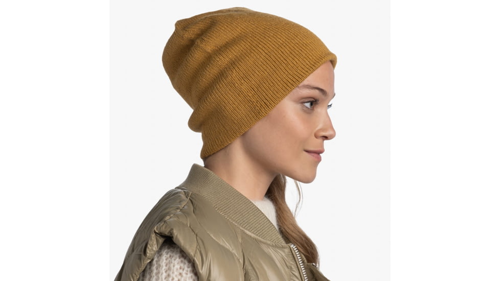 Buff Knitted Beanie, Jarn Ocher, 129618.105.10.00