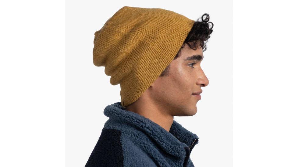 Buff Knitted Beanie, Jarn Ocher, 129618.105.10.00