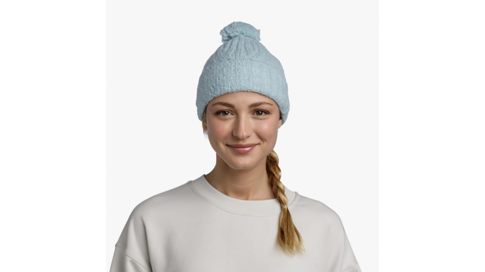 Buff Knitted Beanie, Nerla Pool, 132335.722.10.00