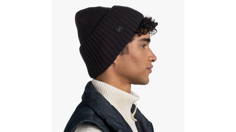 Buff Knitted Beanie, Rutger Graphite, 129694.901.10.00