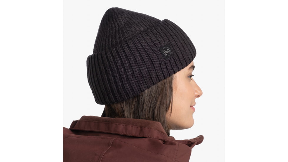 Buff Knitted Beanie, Rutger Graphite, 129694.901.10.00