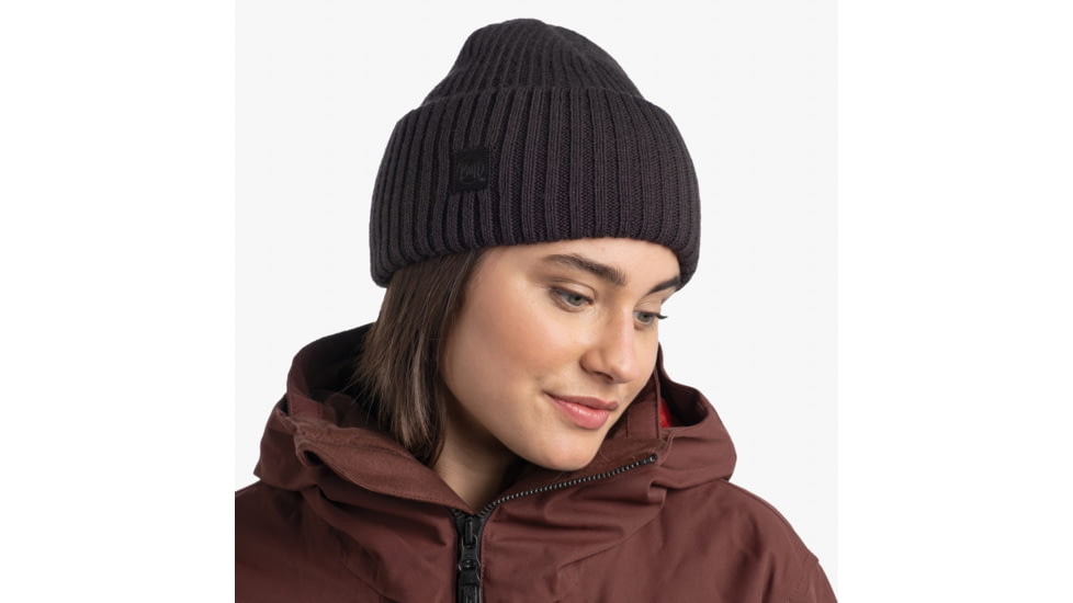 Buff Knitted Beanie, Rutger Graphite, 129694.901.10.00