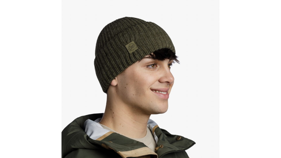 Buff Knitted Beanie, Rutger Silversage, 129694.313.10.00