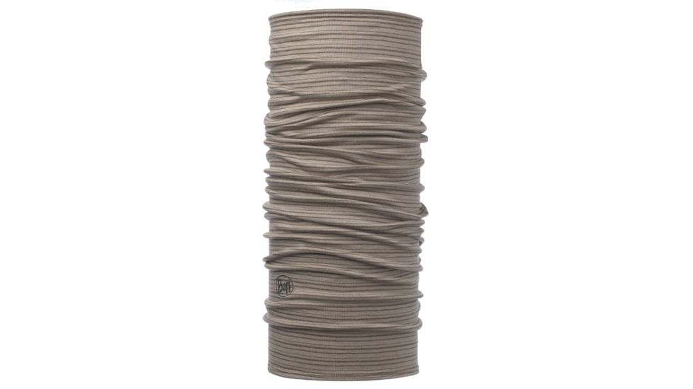 Buff Lightweight Merino Wool MFL Headwear, Walnut Brown Stripes, 113011.327