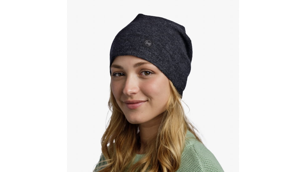 Buff Merino Fleece Beanie, Black, 129446.999.10.00
