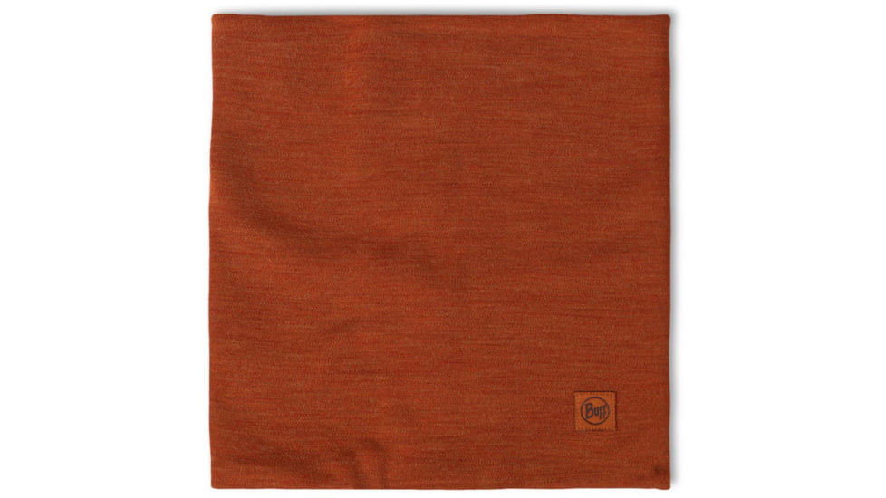 Buff Merino Heavyweight Neck Warmer Solid Neckwear, Cinnamon, 113018.330.10.00
