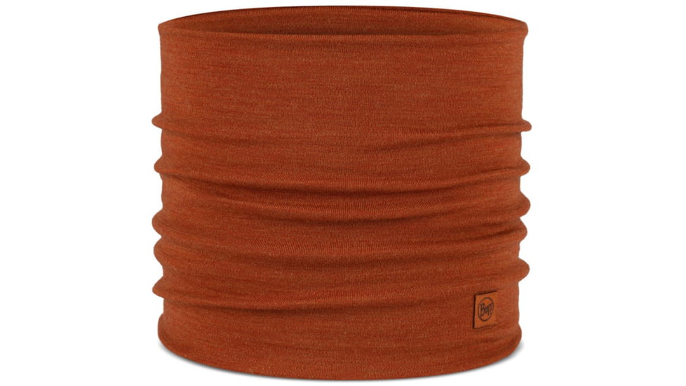 Buff Merino Heavyweight Neck Warmer Solid Neckwear, Cinnamon, 113018.330.10.00