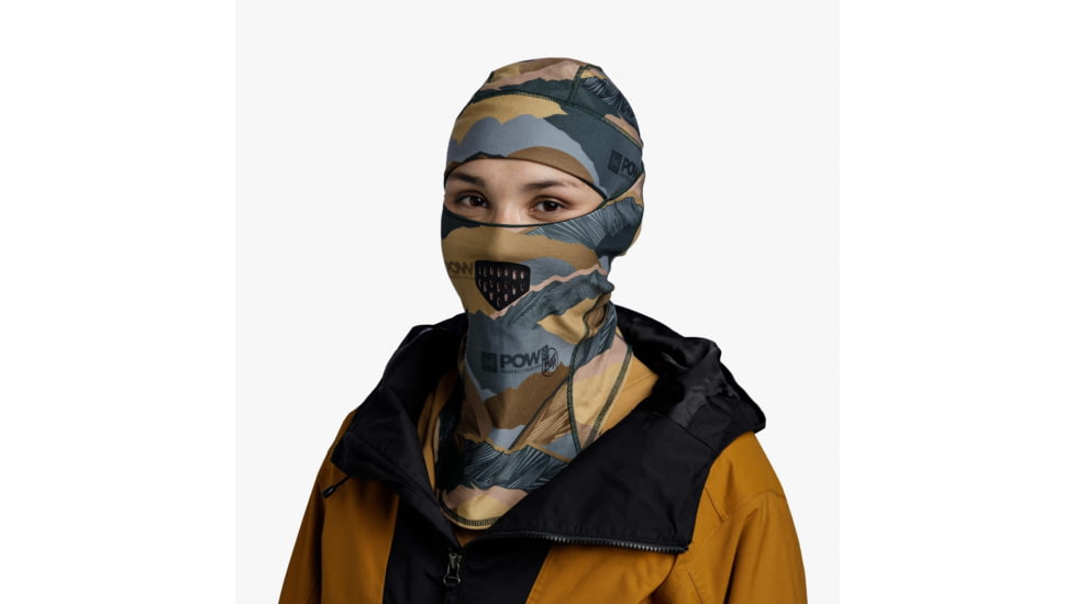 Buff Pow ThermoNet Hinged Balaclava, Endless Vista Camouflage, 132839.866.10.00