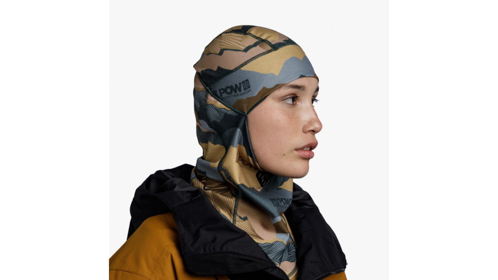 Buff Pow ThermoNet Hinged Balaclava, Endless Vista Camouflage, 132839.866.10.00