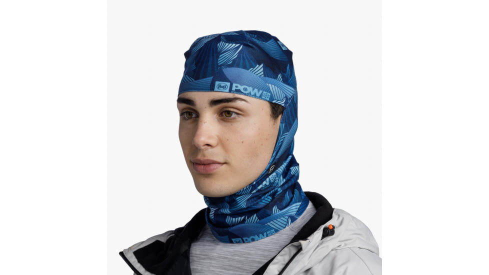 Buff Pow ThermoNet Hinged Balaclava, Mtn &amp; Clouds Ocean Dephts, 132840.765.10.00