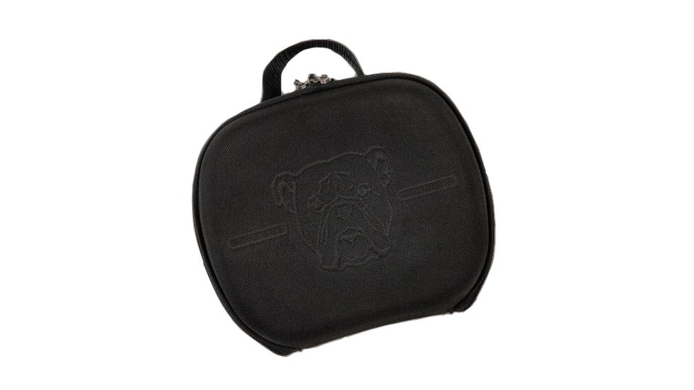 Bulldog Cases &amp; Vaults 9 In. X 12 In. Black Molded Nylon Pistol Case with Handles And Egg Crate