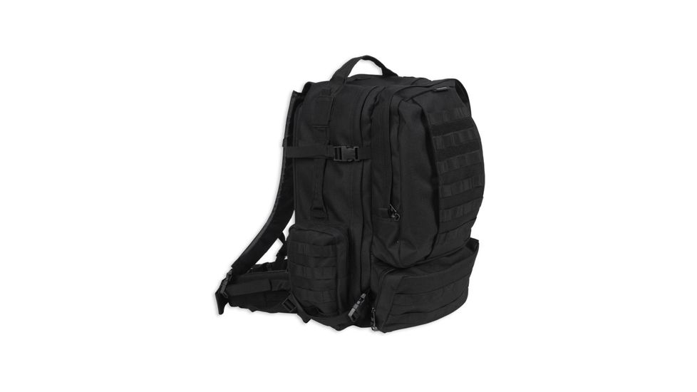 Bulldog Cases &amp; Vaults Large Moduler MOLLE Assault Backpack - Black BD412
