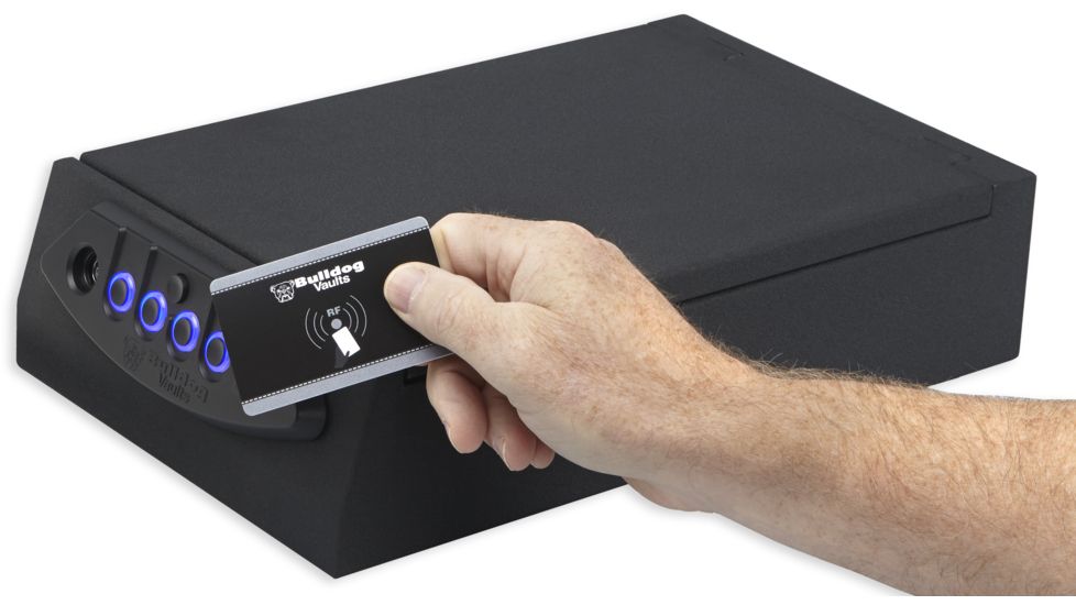 Bulldog Cases &amp; Vaults Magnum Top Load LED Quick Vault,RFID Access,11.4x7.8x5.5in BD4060