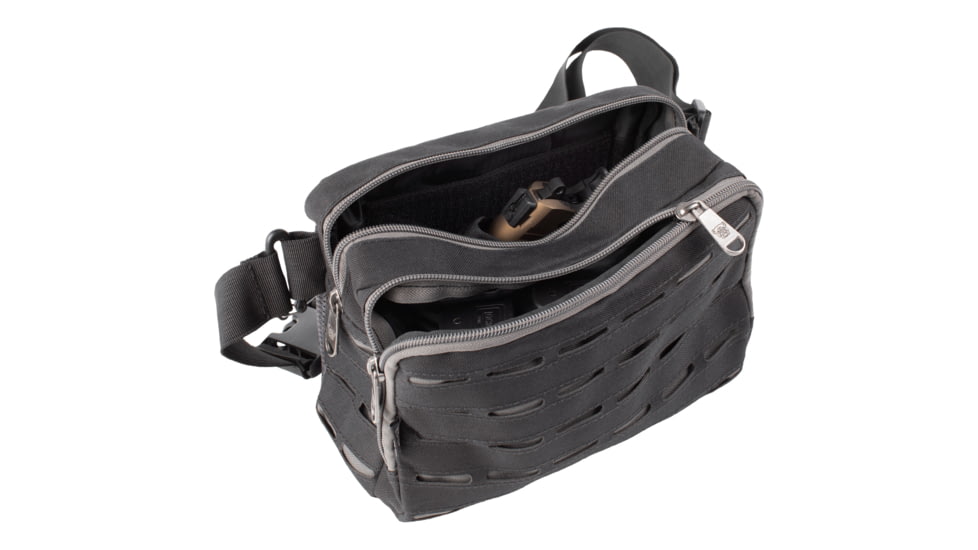 Bulldog Cases &amp; Vaults Go Tactical Pistol CCW Bag, Black, BDT406B