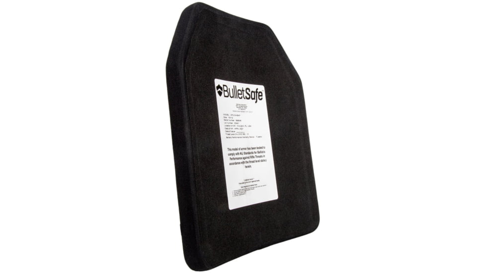 Bulletsafe Ballistic Level Iv Plate 7.7lbs Shooters Cut