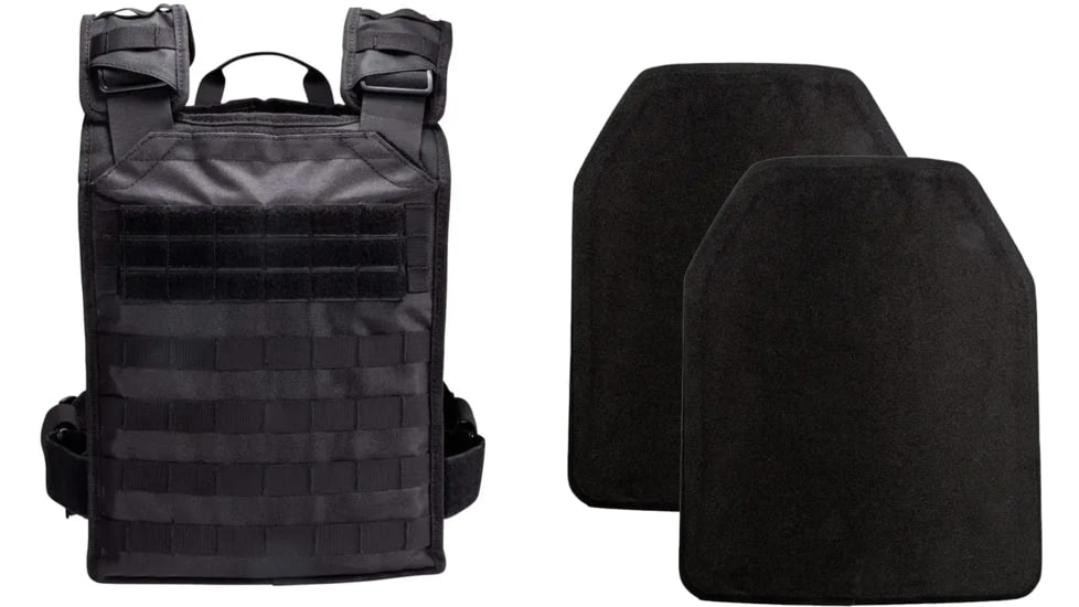 BulletSafe Ballistic Plate QTY 2 &amp; BulletSafe Tactical Plate Carrier