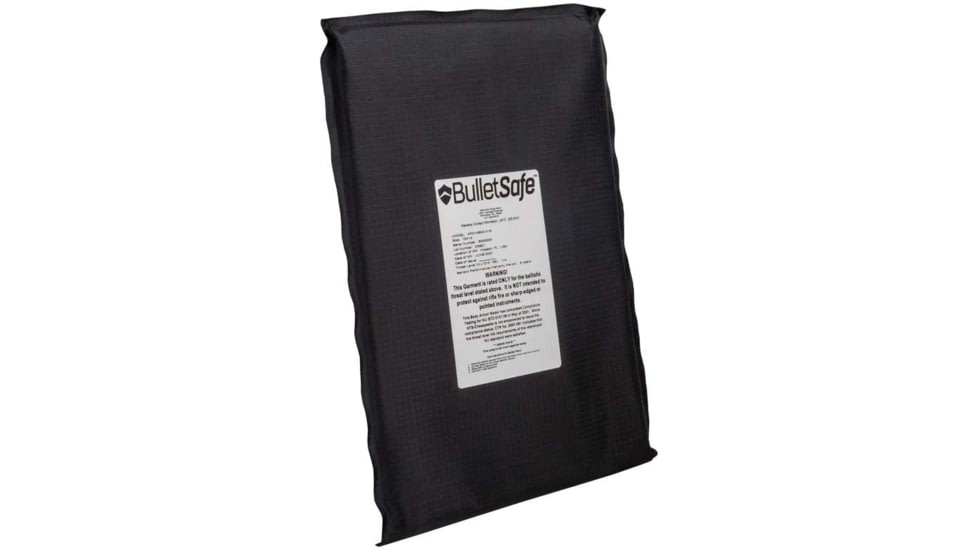 BulletSafe Bulletproof Backpack Panel, Level IIIA, Black, BS56005