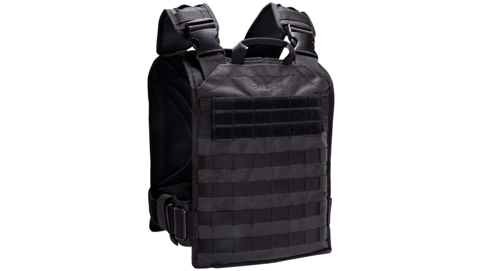 BulletSafe Tactical Plate Carrier, Black, One Size, BS54004B