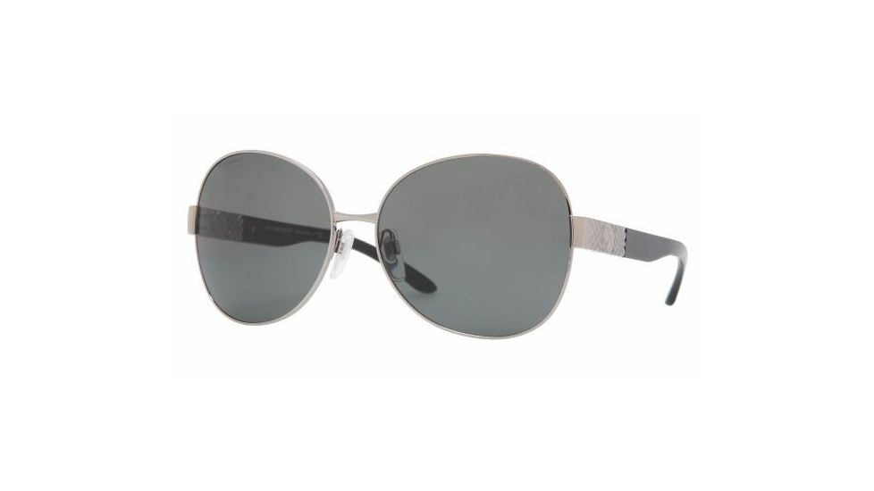 Burberry BE 3041 Sunglasses, Metal Frame / Gray Lenses, 100687 6015