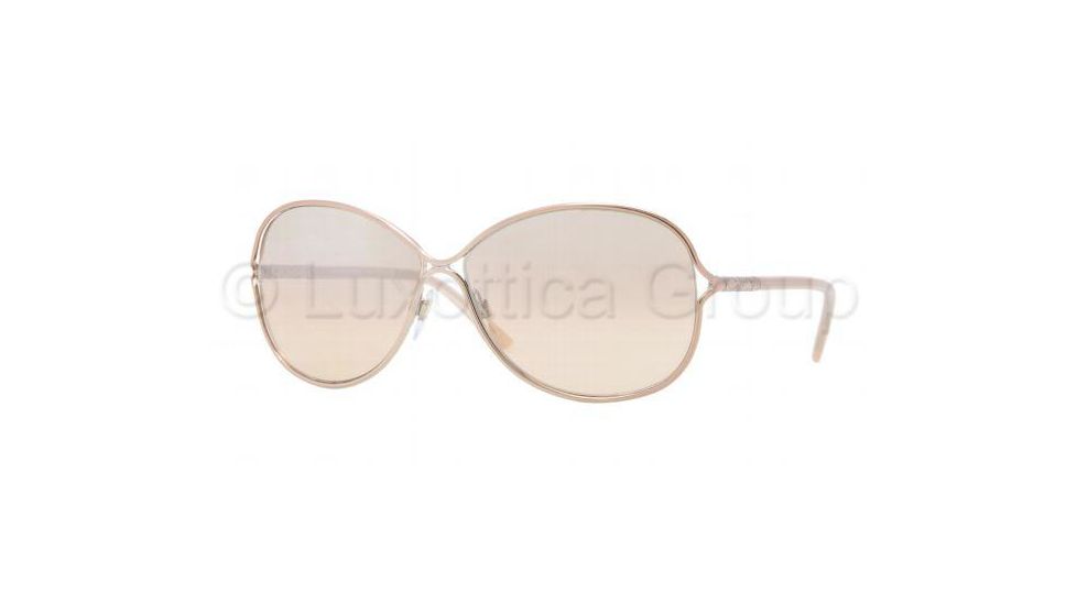 Burberry BE3066 Sunglasses 11293D-6013 - Rose Gold Frame, Gradient Silver Mirror Beige Lenses