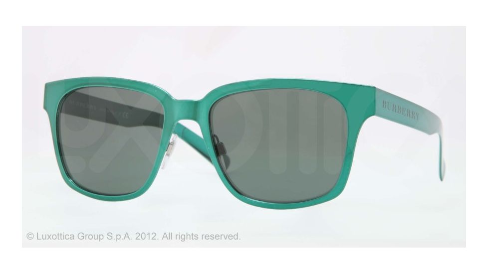 Burberry BE3068 Sunglasses 117771-54 - Green Frame, Green Lenses