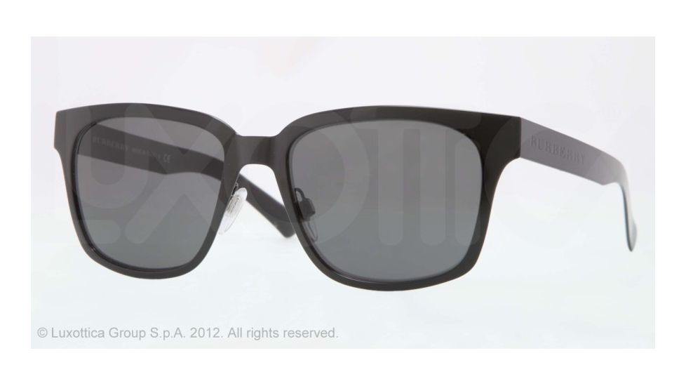 Burberry BE3068 Sunglasses 118087-54 - Black Frame, Grey Lenses