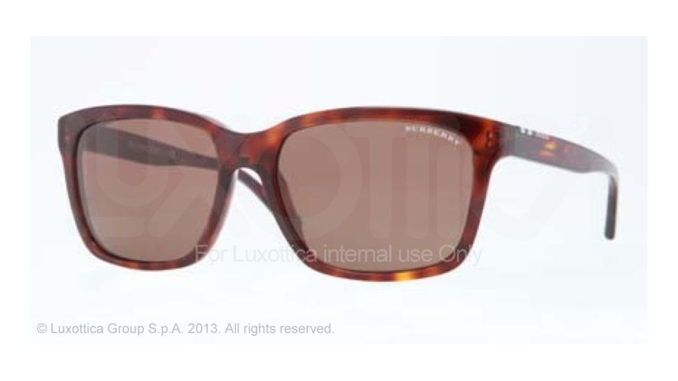 Burberry BE4150 Sunglasses 334973-58 - Havana Frame, Brown Lenses