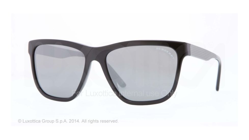 Burberry BE4163 Sunglasses 30016G-56 - Black Frame, Grey Mirror Silver Lenses