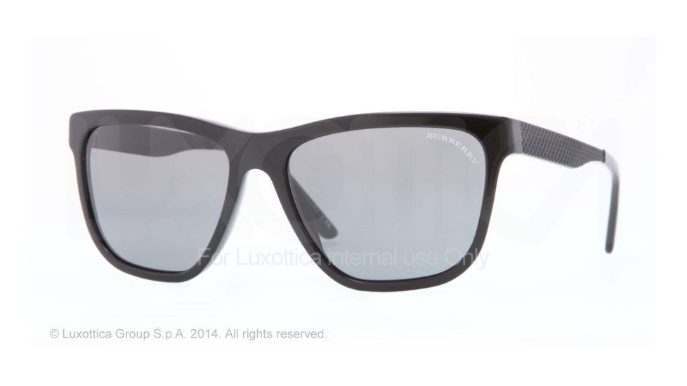 Burberry BE4163 Sunglasses 342987-56 - Black Frame, Grey Lenses