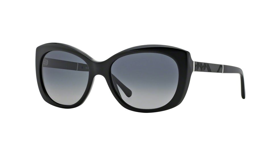Burberry BE4164 Sunglasses 3001T3-55 - Black Frame, Polar Grey Gradient Lenses