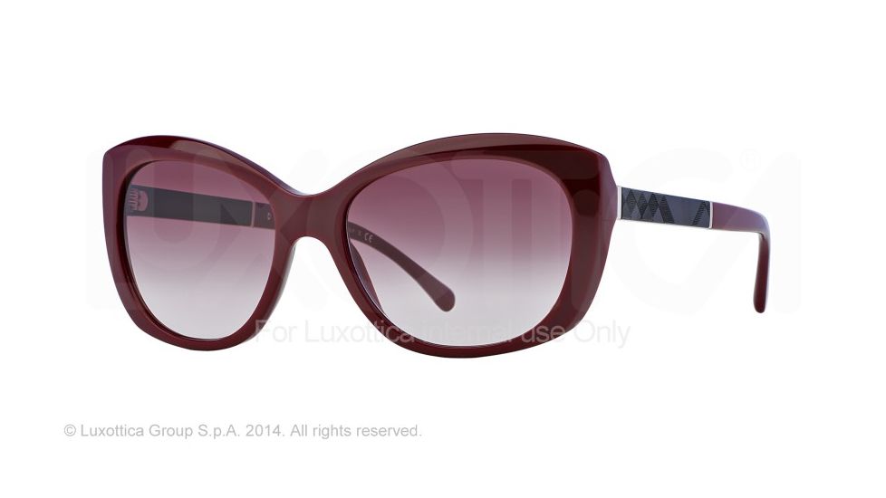 Burberry BE4164 Sunglasses 34038D-55 - Bordeaux Frame, Pink Gradient Lenses
