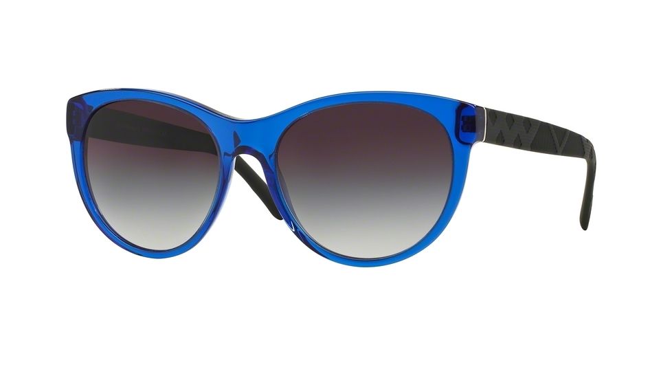 Burberry BE4182 Sunglasses 34978G-56 - Blue Frame, Grey Gradient Lenses