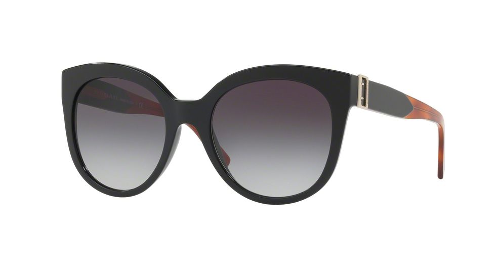 Burberry BE4243 Sunglasses 36378G-55 - Black Frame, Grey Gradient Lenses