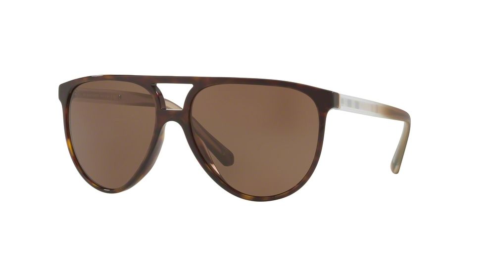 Burberry BE4254F Sunglasses 300273-58 - Dark Havana Frame, Brown Lenses