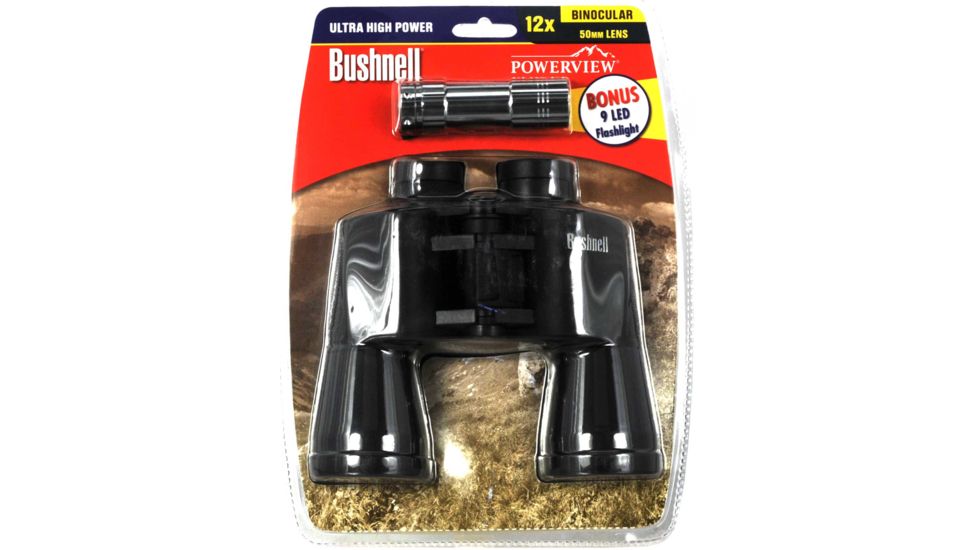 Bushnell 12x50 Powerview Binocualrs with Flashlight 271250CFL