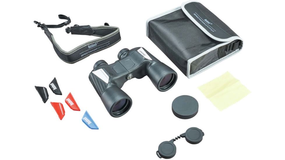 Bushnell 12X50 Spectator Sport Porro Permafocus Binoculars, Black/Silver, BS11250