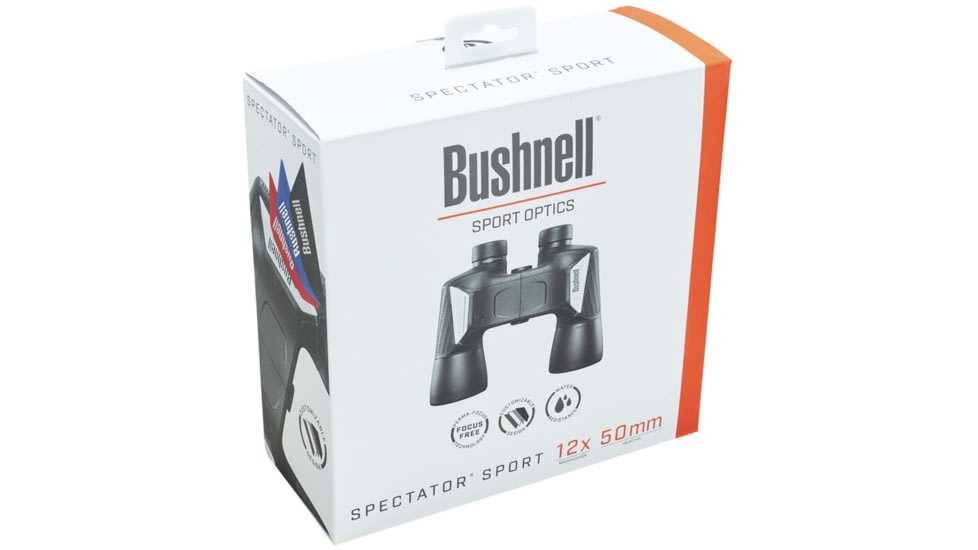 Bushnell 12X50 Spectator Sport Porro Permafocus Binoculars, Black/Silver, BS11250