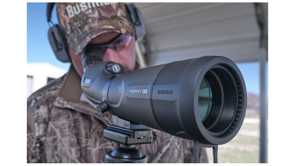 Bushnell 20-60x65 Trophy Xtreme Spotting Scope, 0.67 in, Fully Multi-Coated, Black, 887520B