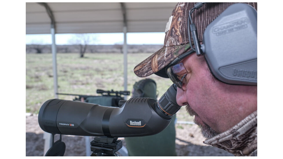 Bushnell 20-60x65 Trophy Xtreme Spotting Scope, 0.67 in, Fully Multi-Coated, Black, 887520B