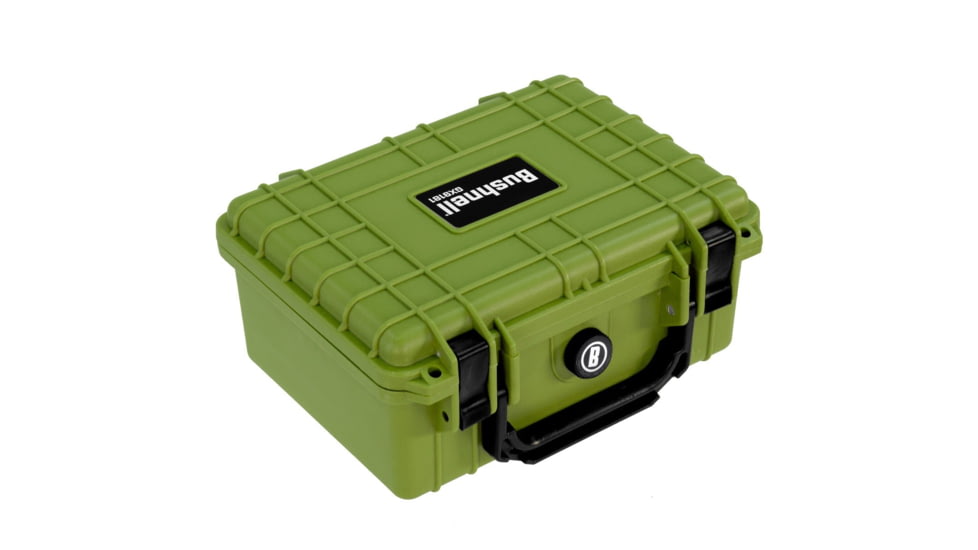 Bushnell 9.12in Compact Waterproof Hard Camera Case with Foam, Green, Compact, BN00042-GRN