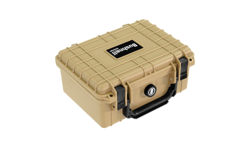 Bushnell 9.12in Compact Waterproof Hard Camera Case with Foam, Tan, Compact, BN00042-TAN