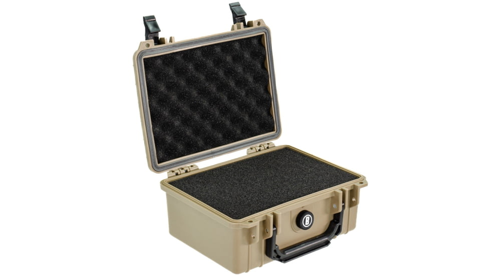 Bushnell 9.12in Compact Waterproof Hard Camera Case with Foam, Tan, Compact, BN00042-TAN