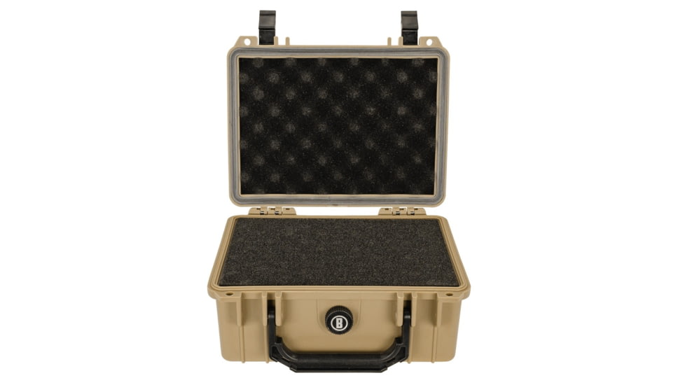 Bushnell 9.12in Compact Waterproof Hard Camera Case with Foam, Tan, Compact, BN00042-TAN