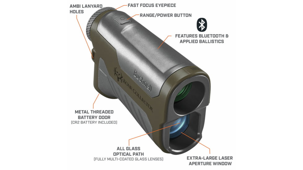 Bushnell Bone Collector 1800 Laser Rangefinder 6x25mm, Brown, LBC1800