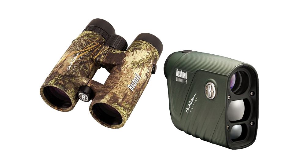 Bushnell Chuck Adams 10x42 MAX-1 ExcursionEX Roof Prism Binoculars and 4x20 Chuck Adams BowHunter Laser Range Finder Kit