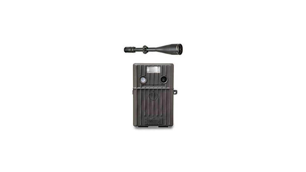 Bushnell 119835c Scout 5MP Trail Camera and Bushnell Elite 3200 3-9x50 Rifle Scope Kit
